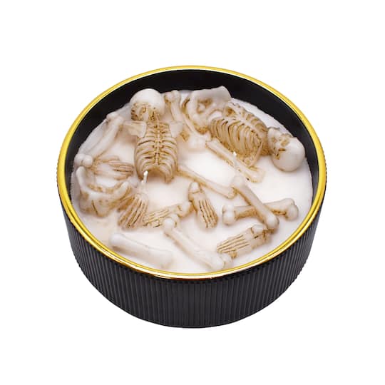 10.5oz. Midnight Woods Scented Skull & Bones Jar Candle by Ashland®